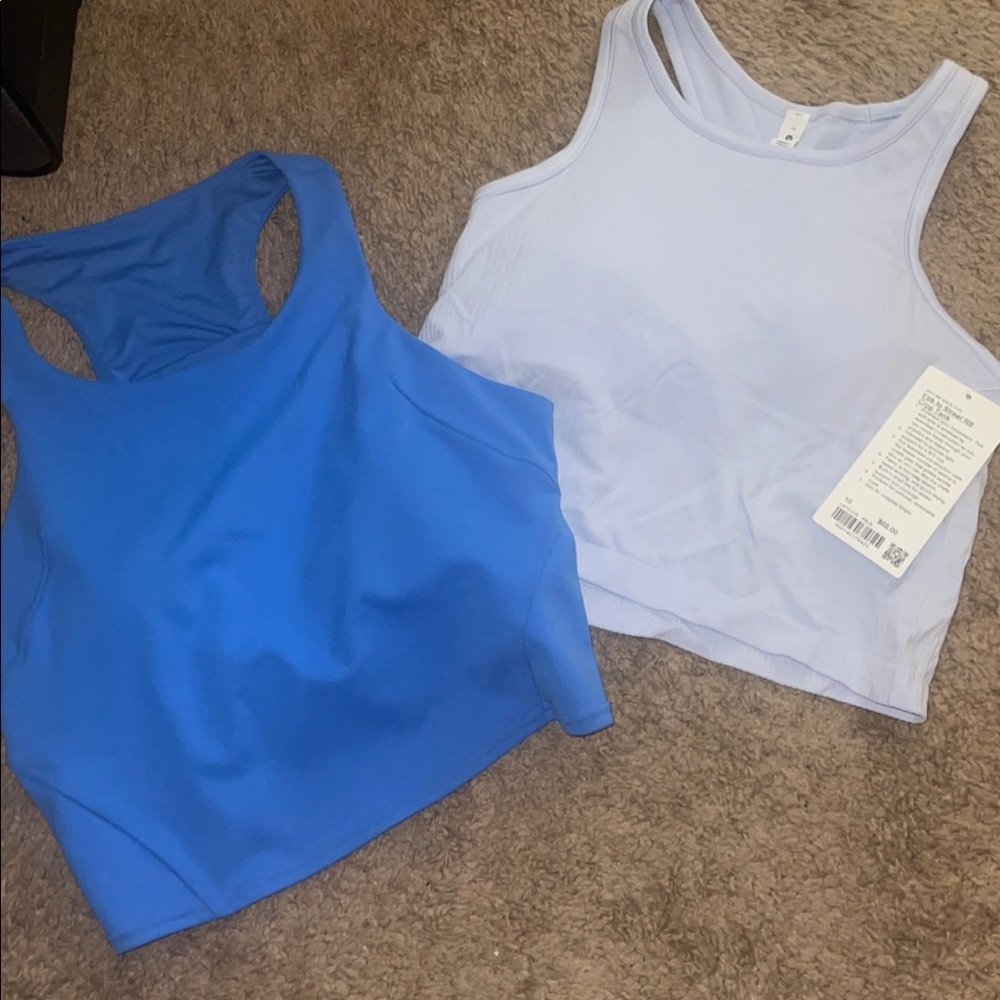Lululemon tank invigorate blue Nile